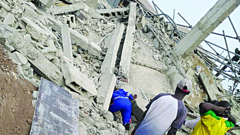 Updated:  1 dead, 12 rescued in Lagos building collapse ? NEMA