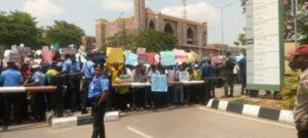 FCT nurses, unions protest PHC closure, unpaid wages