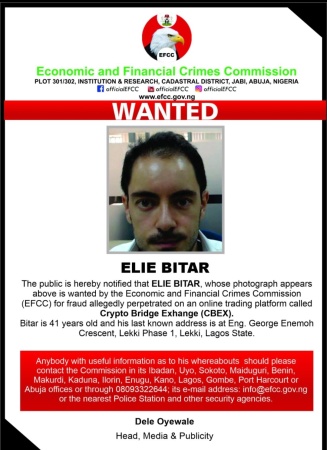 Foreigner declared wanted over CBEX investment fraud