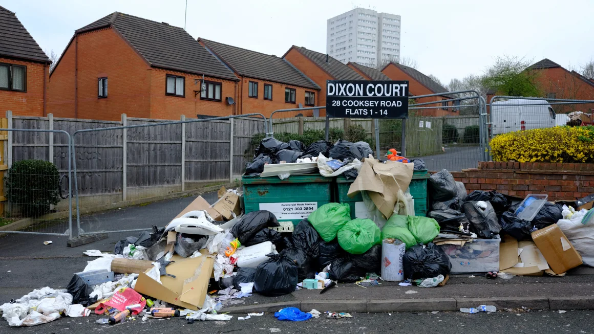 Britain?s second-largest city declares ?major incident? as 17,000 tons of uncollected garbage left on streets
