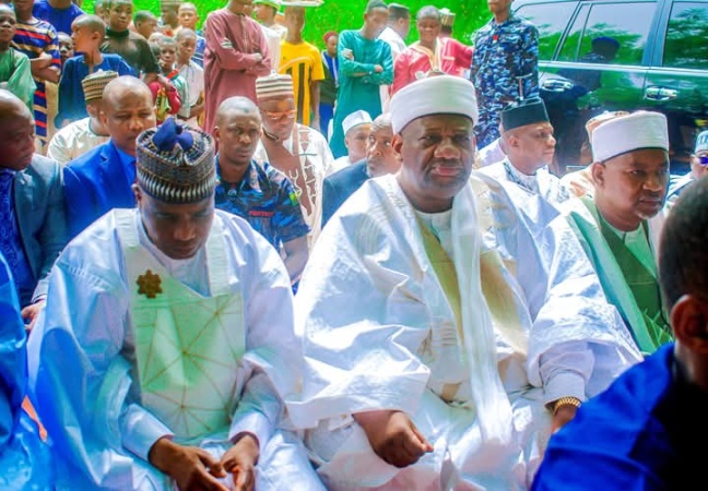 Gov Aliyu, three former governors attend wedding of PDP chieftain?s daughter in Sokoto