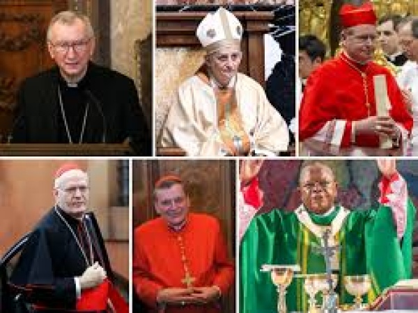 Leading Vatican figures during the conclave