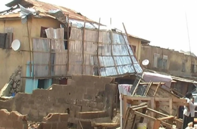 Newly-wed, others rendered homeless as windstorm destroys houses in Katsina
