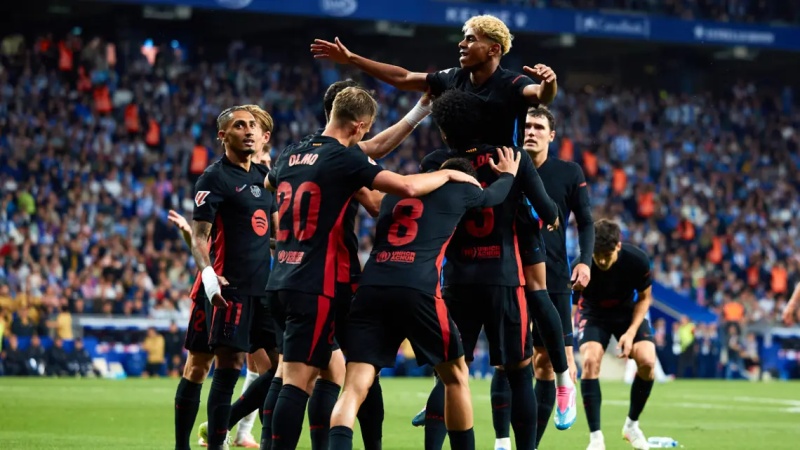 Lamine Yamal shines as Barcelona triumph at Espanyol to seal LaLiga title