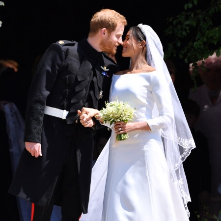 Prince Harry and Meghan Markle's wedding broke the same tradition as king charles and queen camilla's big day