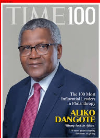 TIME Magazine names Aliko Dangote among the Top 100 Philanthropists in the World