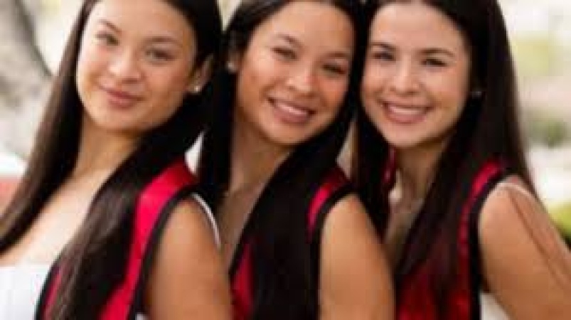 Exceptional triplets graduating with honours from the same university with the exact same major