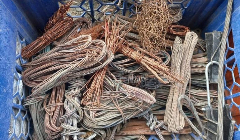 NRC worker caught stealing railway signal cables