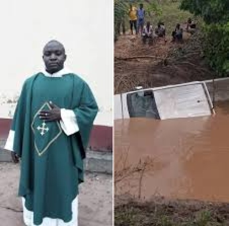 Catholic Priest, hospital staff down in flooded stream