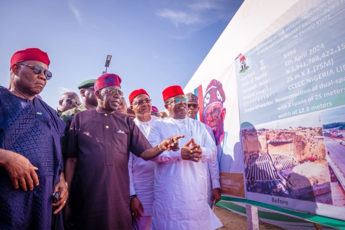 Tinubu commissions the first phase of Lagos-Calabar Coastal Highway and other roads, warns contractors and estate developers