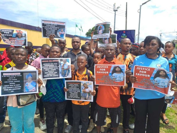 Family, CSO protest abduction of 12-year-old girl in Rivers