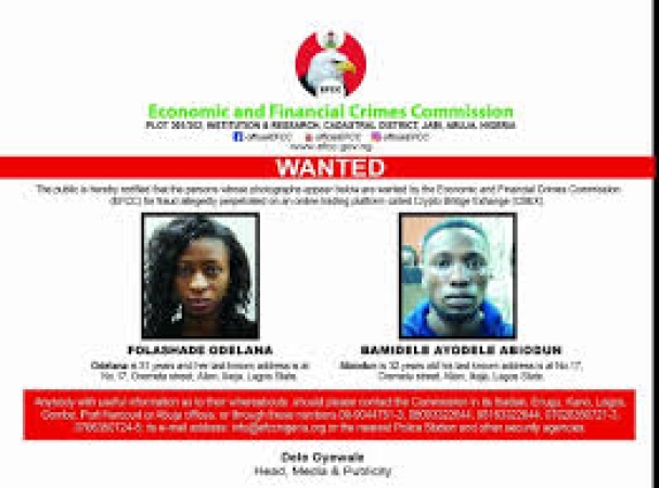 EFCC declares two wanted in connection with CBEX
