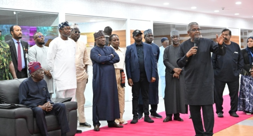 Tinubu visits ?massive? Dangote Refinery