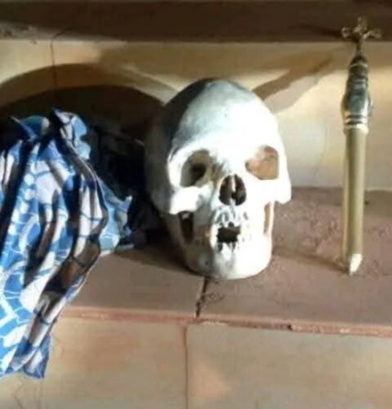 Police raid Enugu church, recover human skull, ritual items