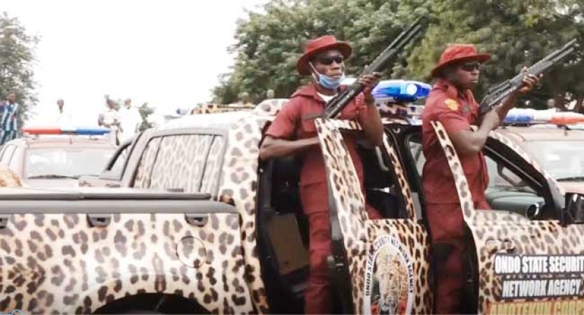 Amotekun operative slumps while preparing for work, dies