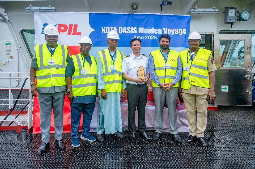 First LNG-powered containership berths at APM Terminals Apapa