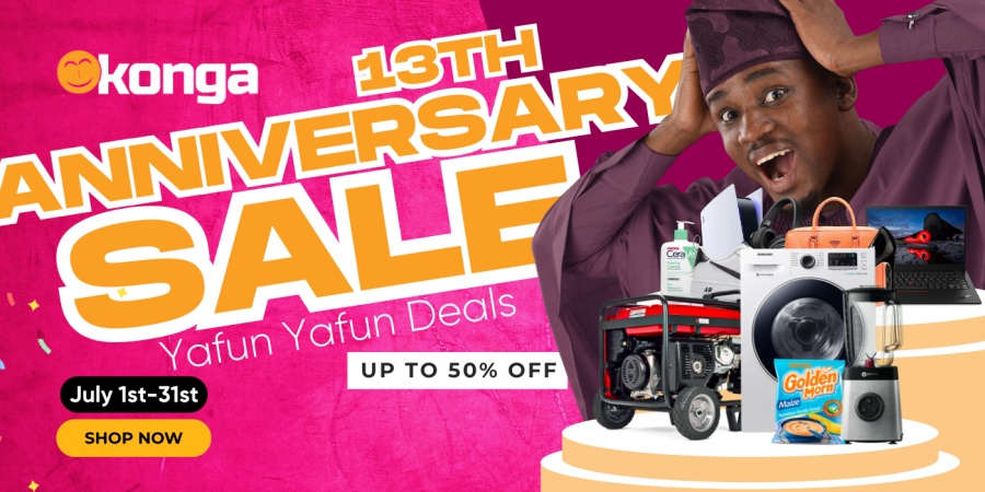 Konga celebrates 13 years of transforming e-commerce in Nigeria with month-long ?Yafun Yafun Deals?