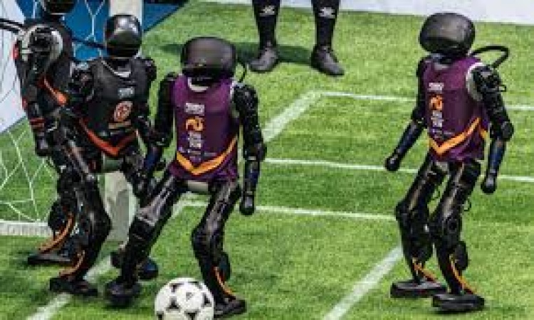 AI-powered robots face off in China soccer tournament