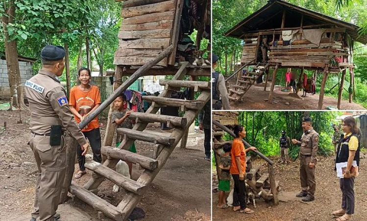 Boy, 8 and being raised by dogs, rescued but only barks ? unable to speak