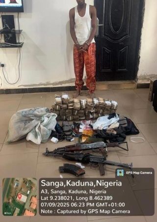 ?Kidnapper? arrested with N13m cash, arms along Kaduna-Jos Road