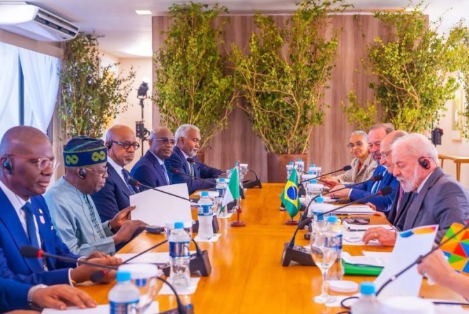 Tinubu under fire over ?lopsided? seating arrangement during Brazil outing