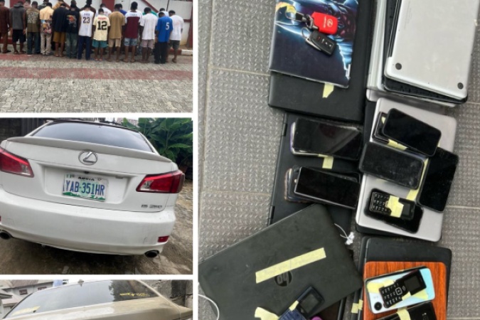 EFCC arrests 23 in Abia ?yahoo academy?