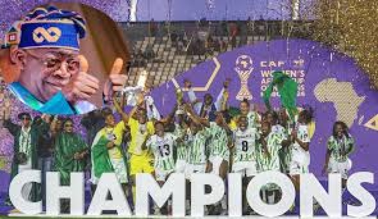 Tinubu splashes $100,000 on Super Falcons players for WAFCON victory, confers National Honours 
