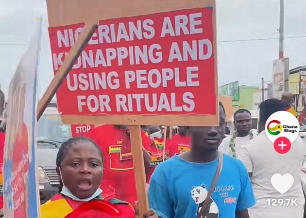 ?Nigerians must go,? Ghanaians protest alleged prostitution, ritual killings
