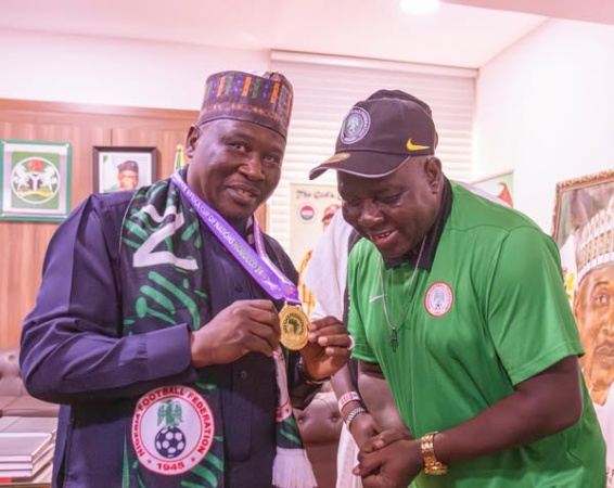 Fintiri gifts Falcons coach Madugu house, N50m