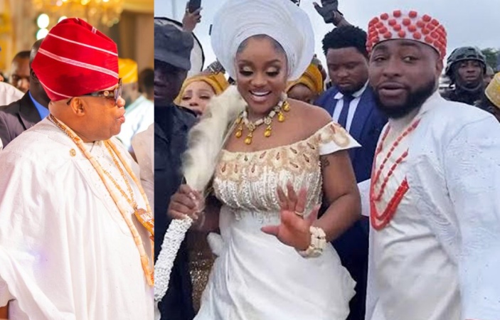 Governor Adeleke storms US for Davido and Chioma?s white wedding
