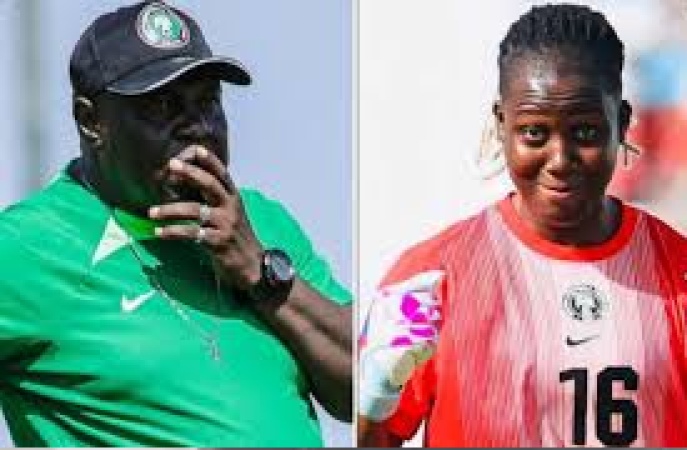 Super Falcons goalie Nnadozie, coach Madugu bag Ballon d?Or nomination