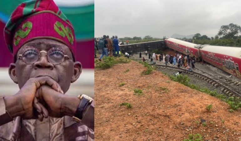 Tinubu Expresses Sadness Over Abuja?Kaduna Train Derailment, Assures Swift Action