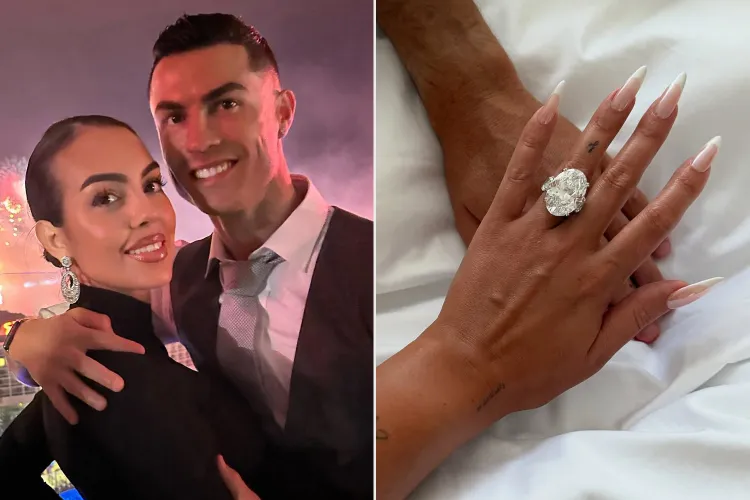 Cristiano Ronaldo and Georgina Rodriguez are engaged after 8 years of dating ? and she has a massive ring to prove it