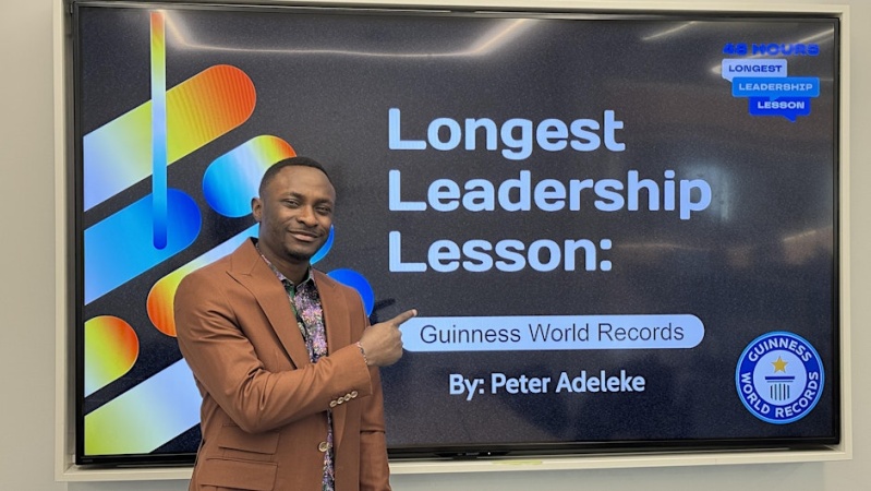 GWR: Nigeria?s Peter Adeleke breaks longest leadership lesson record