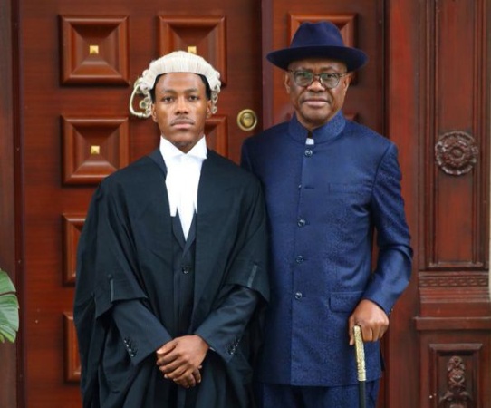 PHOTOS: Wike joins son?s call to bar procession in Abuja