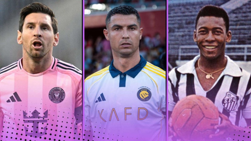 The 15 footballers with 700+ career goals: Cristiano Ronaldo 3rd, Lionel Messi 5th, Pele 11th?