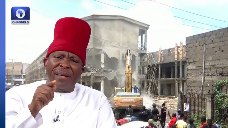 Trade Fair: Senator Umeh Slams Lagos Demolition As ?Illegal Action?
