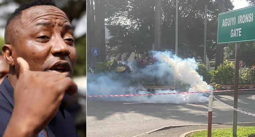 Protest: Live Bullets Were Fired At Us, Nnamdi Kanu?s Brother Beaten, Arrested ? Sowore