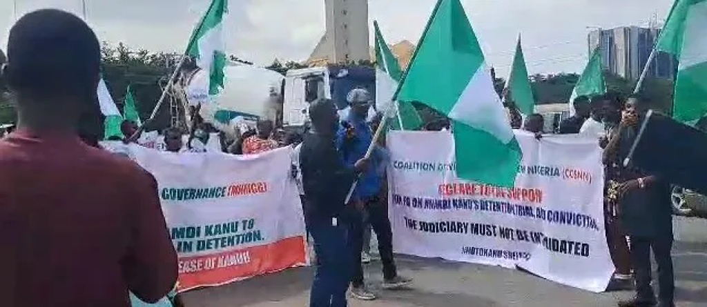 Why we tear-gassed free Nnamdi Kanu protesters ? Police Headquarters