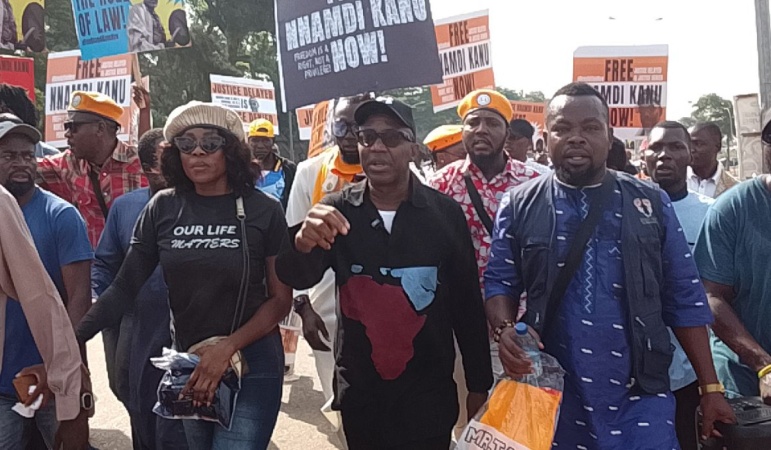 #FreeNnamdiKanu protest: Stop pointing accusing fingers at Sowore ? Family