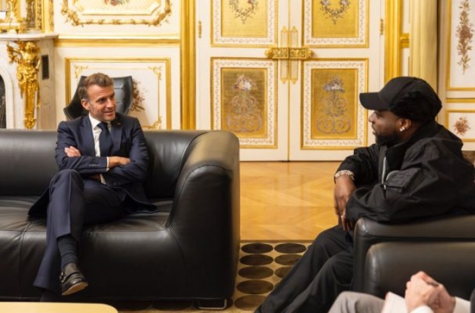 Why I visited French President Macron ? Davido