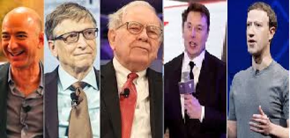 Top 5 countries with the highest number of billionaires