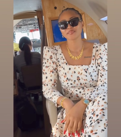 Regina Daniels makes public appearance without wedding ring
