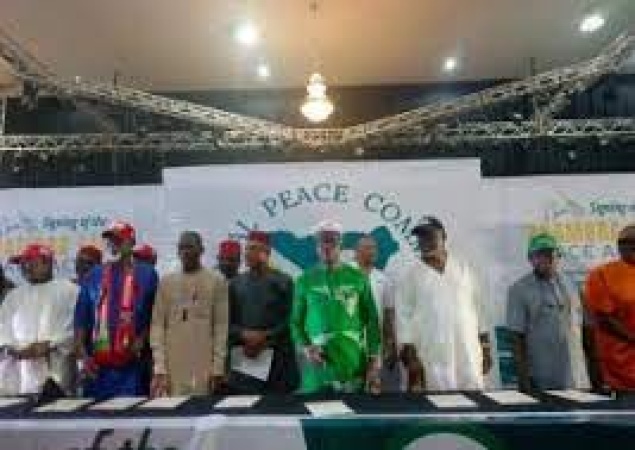 Anambra 2025 governorship candidates sign peace accord