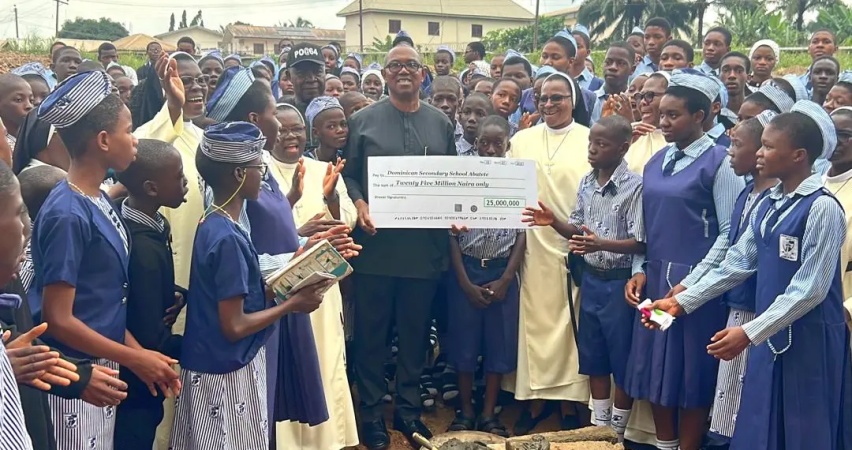 Why I move around Nigeria donating to schools ? Peter Obi