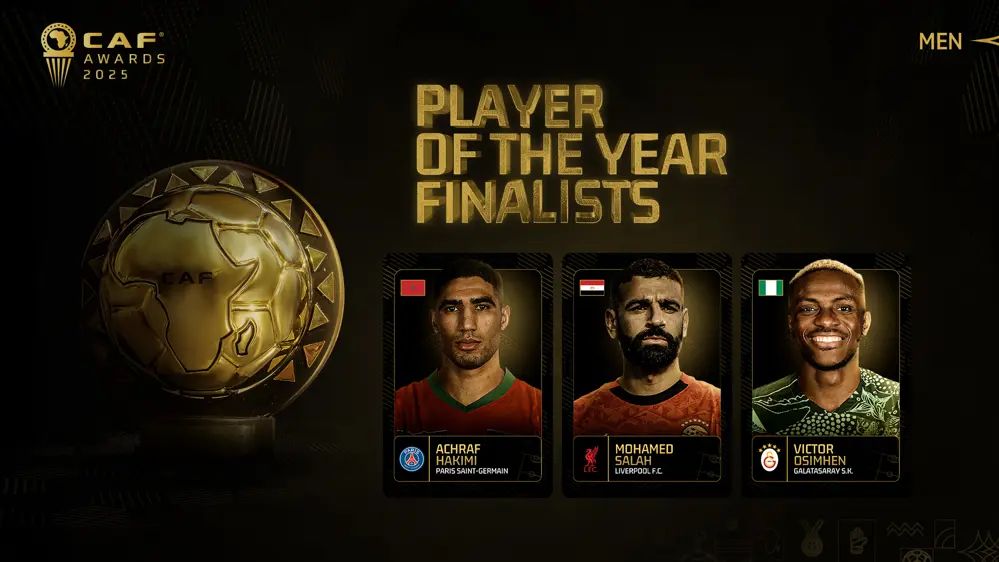 FULL LIST: Osimhen, Salah, Hakimi make Final Shortlist for CAF Player of the Year