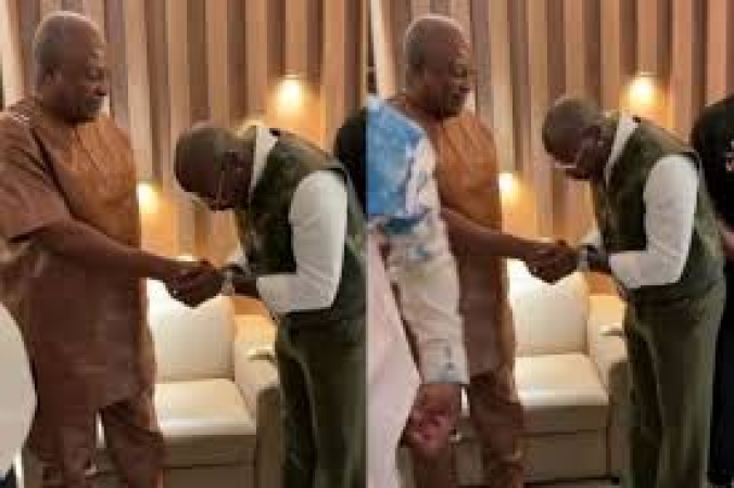 Asake visits President Mahama after show in Accra