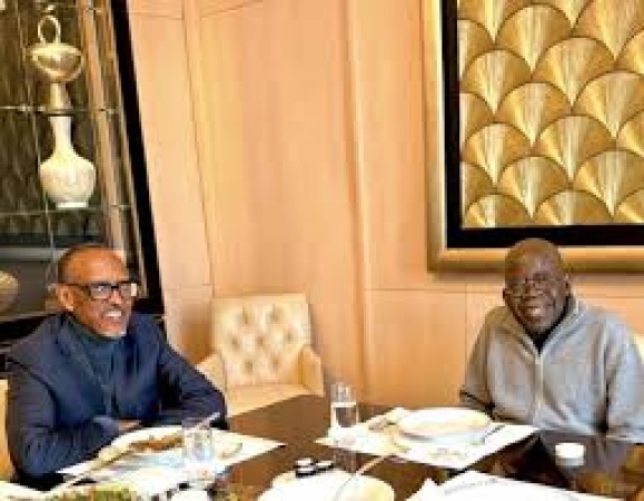 Tinubu, Kagame discuss Africa’s future at private lunch in Paris
