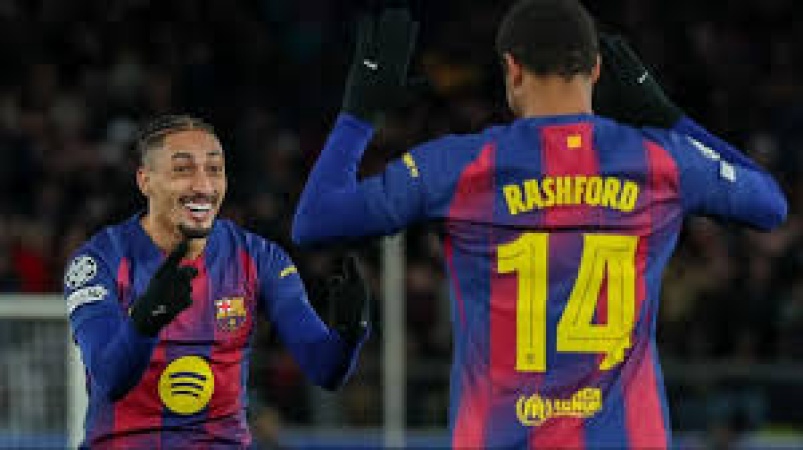 Rashford scores as Barca come from behind to reach last 16