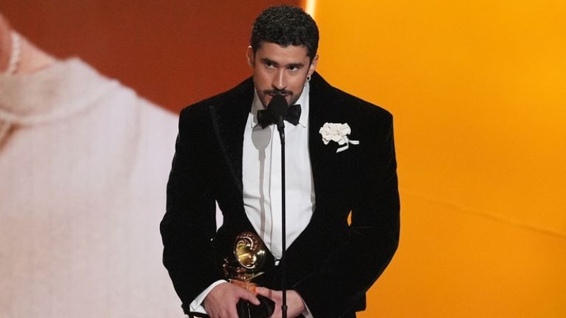 Grammy winners Bad Bunny, Billie Eilish and Olivia Dean hit out at ICE as they accept awards